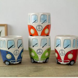 Vintage Style Cartoon Bus Mug
