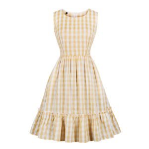 50's Style Ruffled Dress