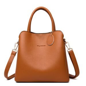 Soft Vintage-Style Leather Handbag