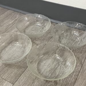 Crocus Pressed Glass Bowls