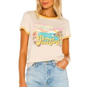 Ladies Printed Graphic T-Shirt