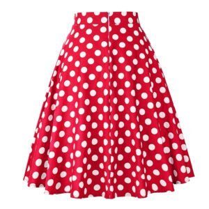 Polka Dot A-Line Skirt