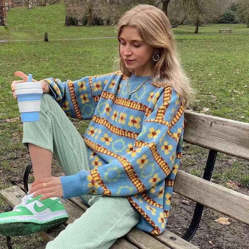 Striped Knit Sweater - Image 6